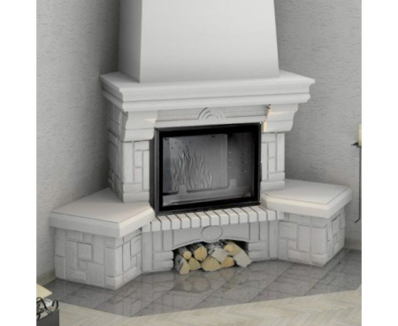 Камин Мета Ария с топкой Фортуна 714 угловой