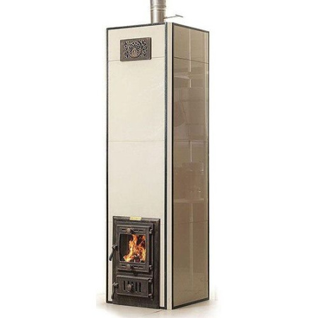 Печь КДМ Нижегородская в бежевом керамограните Печь КДМ Нижегородская в бежевом керамограните