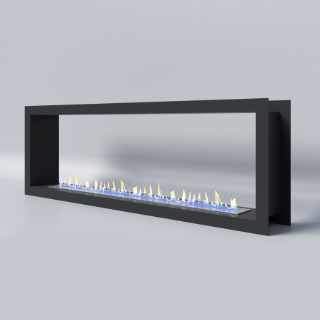 Биокамин "Русский огонь" Честер Сквозной встраиваемый