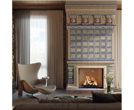 Камин Ceramica Византия Бирюзовая