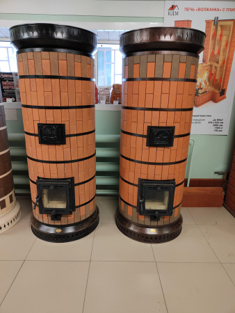 Печь КДМ Сударыня в кирпичной облицовке Керма