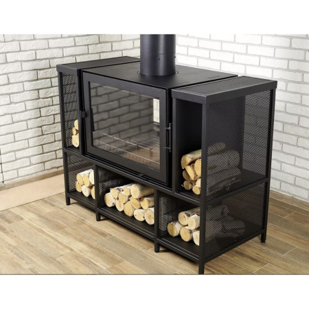 Камин Blackstyle 34 центральный на ножке