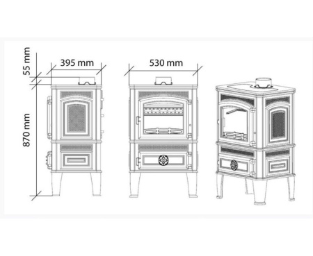 Печь Fireway DACHA II Печь Fireway DACHA II