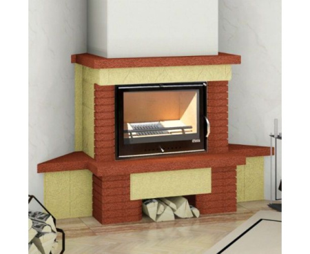 Камин Мета Аккорд с топкой Эльба 700Ш угловой