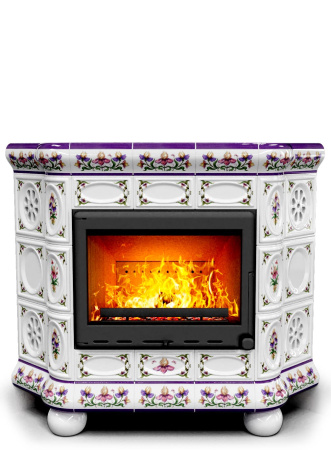 Печь-камин КимрПечъ Медальон Угловой - Ирисы