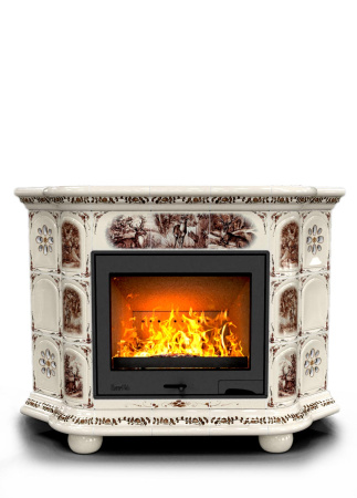 Печь камин КимрПечь Прованс Угловой Звери с топкой Ладья 600