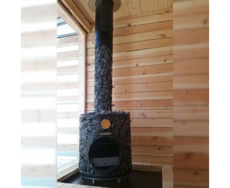 Печь для бани IKI Maxi Plus со стеклянной дверцей