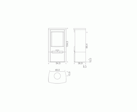 Печь WIKING Miro 4 керамика цвет Moos