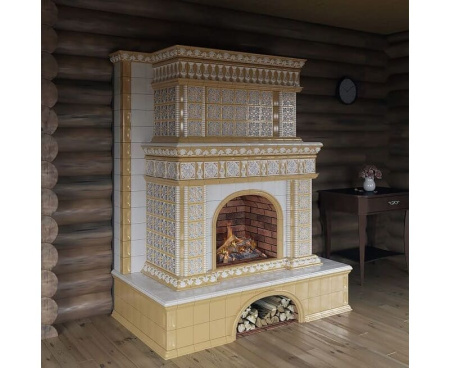 Камин Ceramica Усадьба с дровником