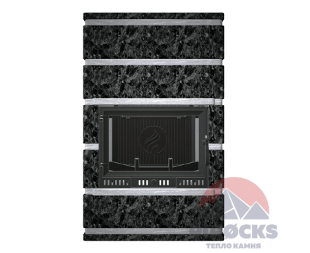 Камин Pirocks Копенгаген (пироксенит) с топкой Atina