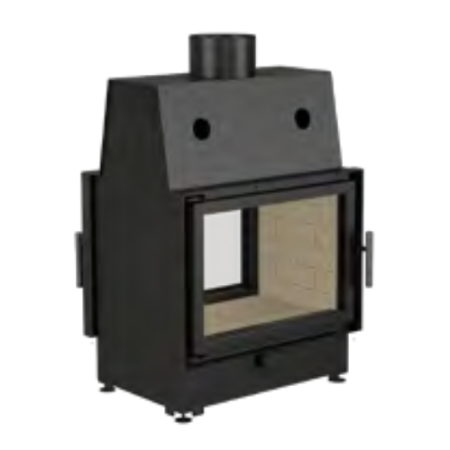 Топка ECHA-TECH ECT Double 70x51/V 13 кВт 700/510 туннель, футеровка вермикулит