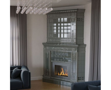 Камин Ceramica Честер Графика угловой
