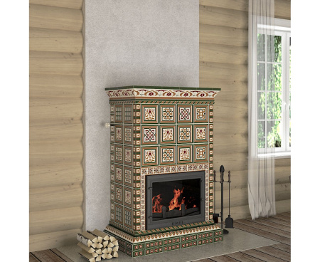 Камин Ceramica Византия палитра Оливковая