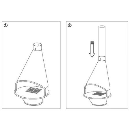 Камин Traforart OVIEDO FRONTAL чёрный Камин Traforart OVIEDO FRONTAL чёрный