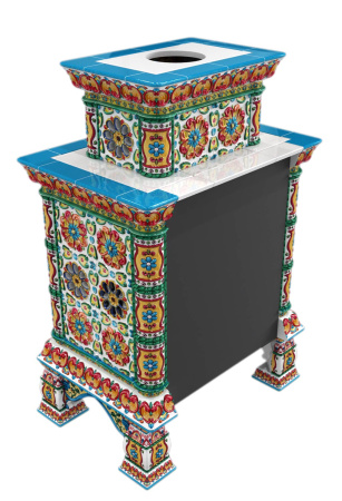 Печь камин КимрПечь Кострома Пристенный Двухъярусный Май