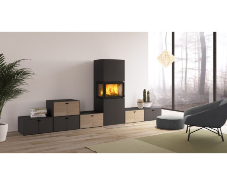 Печь-камин Nordpeis Box Black Печь-камин Nordpeis Box Black