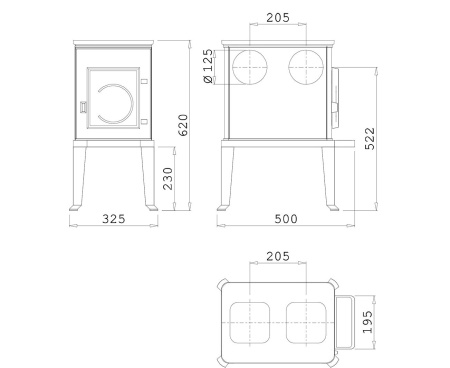 Печь Dovre 100CBS