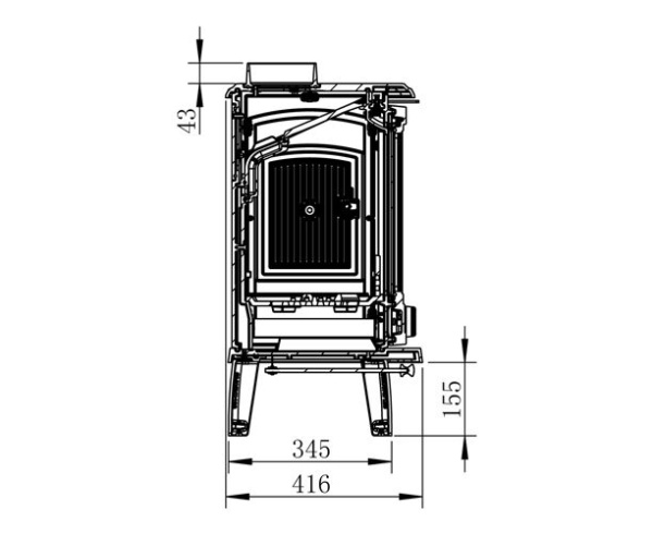 Печь-камин Nordflam Breno