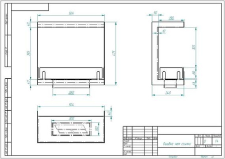 Биокамин ZeFire торцевой Standart 500