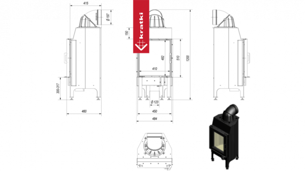 Топка Kratki PRO NADIA/8