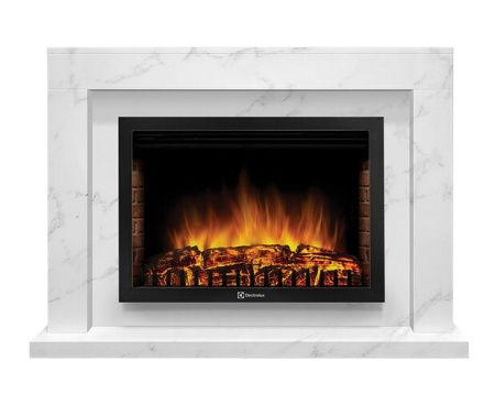 Камин Electrolux Simple 25 белый мрамор с очагом EFP/P - 2520LS