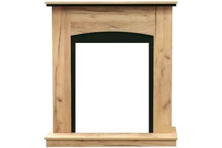 Каминокомплект Barcelona (разборный) - Дуб золотой с очагом Fobos FX Black