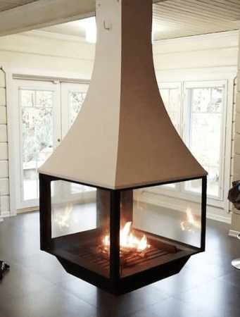 Камин подвесной VETRO