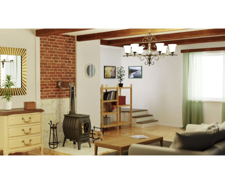 Печь Бахта черная