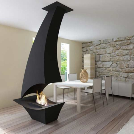 Камин Traforart TRIANON CENTRAL чёрный Камин Traforart TRIANON CENTRAL чёрный