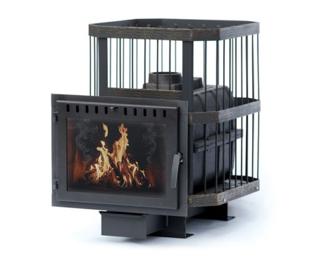 Печь НМК Сибирь-18 Панорама чугунная