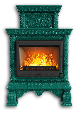 Печь камин КимрПечь Кострома Центральный Двухъярусный Волна