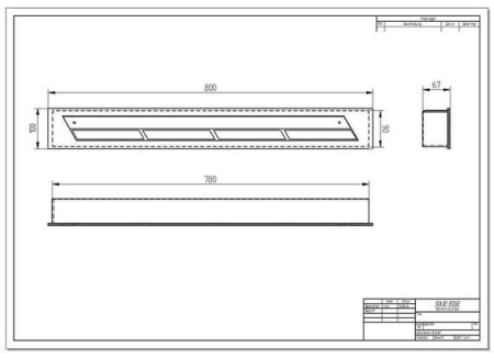 ПРЯМОУГОЛЬНЫЙ КОНТЕЙНЕР ZEFIRE 800