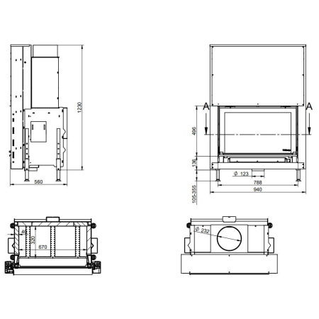 Топка KFD Linea H 920 4.0 Топка KFD Linea H 920 4.0