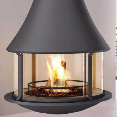 Камин Bordelet ZELIA 908 центральный со стеклом подвесной