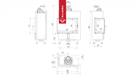 Топка Kratki LUCY 12 L BS