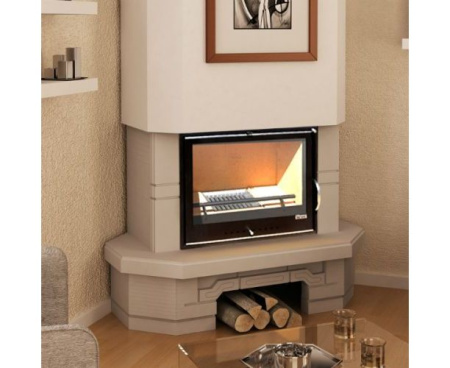 Камин Мета Акцент с топкой Эльба 700Ш угловой