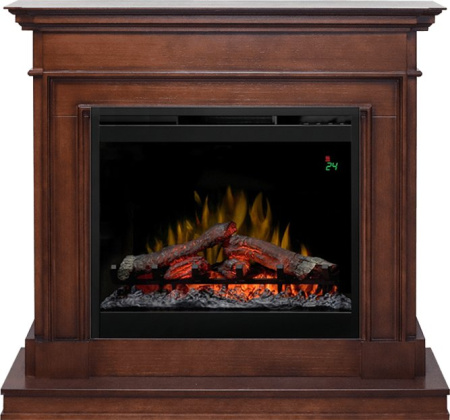 Каминокомплект Newport - Темный дуб с очагом Symphony 26'' DF2624L-INT