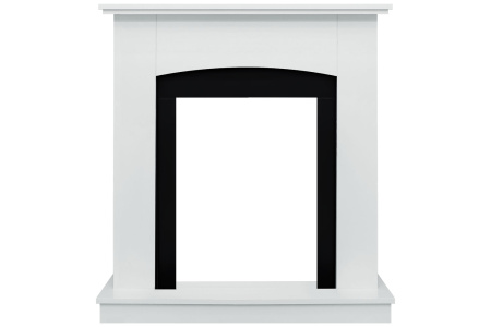 Каминокомплект Barcelona SFT (Разборный) - Белый с очагом Majestic FX Black