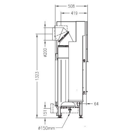 Топка Palazzetti Sunny Fire 80 DX