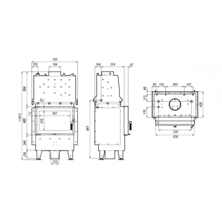 Топка DEFRO HOME RIVA SM SHORT 16 кВт 630/465мм с водяным контуром Топка DEFRO HOME RIVA SM SHORT 16 кВт 630/465мм с водяным контуром