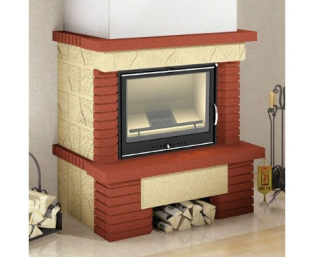 Камин Мета Нота с топкой Эльба АКВА 700Ш