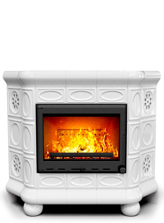 Печь-камин КимрПечъ Медальон Угловой - Белый Печь-камин КимрПечъ Медальон Угловой - Белый