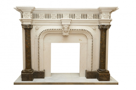 Облицовка камина из мрамора Палермо