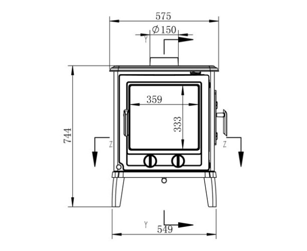 Печь-камин Nordflam Breno
