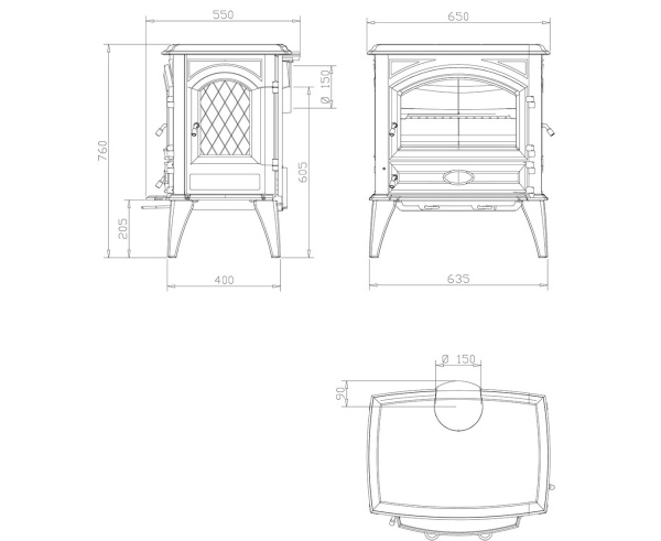 Печь Dovre 640CB Печь Dovre 640CB