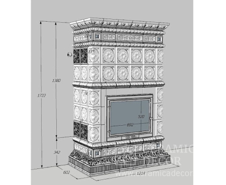 Камин Ceramica Дорф Муравленый