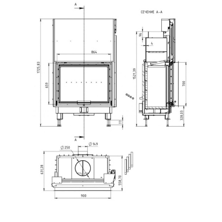 Топка Мета-Бел FENIX 900