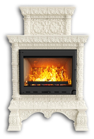 Печь камин КимрПечь Кострома Центральный Двухъярусный Ваниль