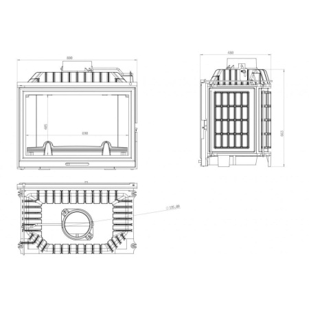 Топка ECHA-TECH Font/800 18 кВт