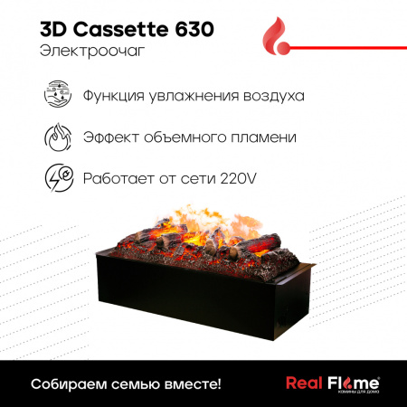 Очаг RealFlame Cassette 630M 3D